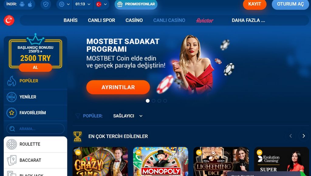 Bônus de Boas-Vindas do Cassino Online Mostbet: Máximo de 125% até € 3.000 + 470 Rodadas Grátis